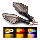 2pz Direccionales Focos Faros Led Motocicleta Neon Universal