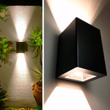 Aplique Exterior Moderno Luz Lampara Potente Led 12w X 12uni