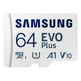Tarjeta Memoria Micro Sd Samsung Evo Plus 64gb 4k 130mb/s