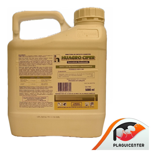 Cipermetrina 5 L Insecticida Huagro Simil Proteginal