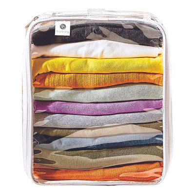 Kit 10 Organizador Empilhável Multiuso Guarda Roupa C/ Alça