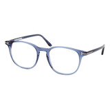 Tom Ford Armazón Oftálmico Tf 5832-b Azul Claro Trans