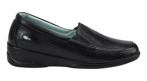 Zapato Confort Piso Y Elástico Jarking Shoes Negro Mujer 704