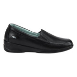 Zapato Confort Piso Y Elástico Jarking Shoes Negro Mujer 704
