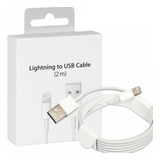 Cable Cargador Para iPhone Usb Lighting 2 Metros 