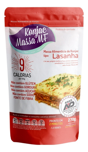 Konjac Massa Lasanha - 270g Low Carb