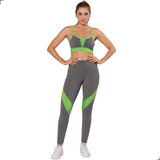 Conjunto Calça Legging Fitness Roupa Feminina Academia