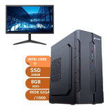 Pc Cpu Intel I7 3770 Placa H61 8gb Ssd 240gb Monitor