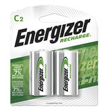 Baterías Recargables Energizer 2 Precharged C, Nimh, 2 Unida