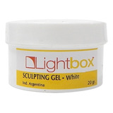 Gel Construccion Lightbox Blanco Sculpting Uñas Gel X 20grs Color White