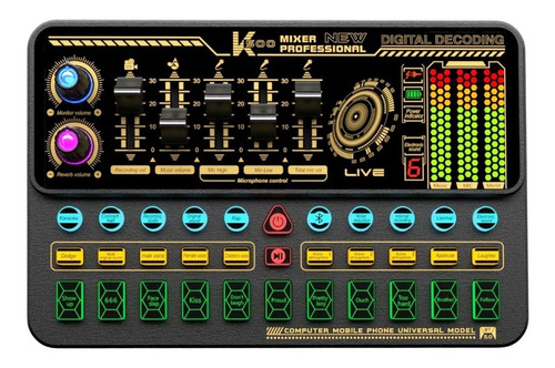 Mezclador De Audio Portátil Sk500