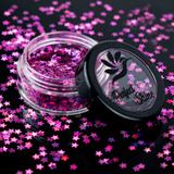 Confeti O Glitter Para Uña Pink Star Magickur