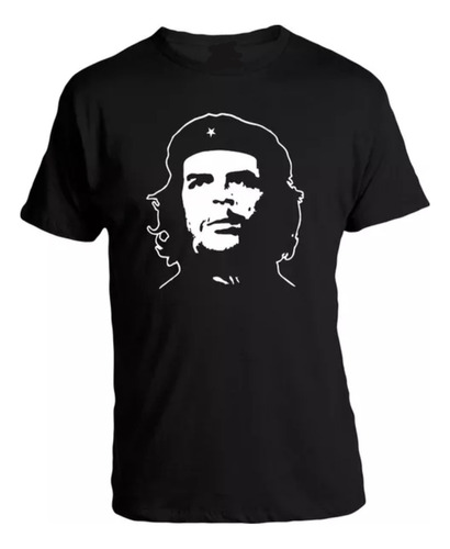 Remera Negra Che Guevara - Manga Corta Unisex - Moda 