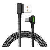 Cable Tipo L90° Mcdodo Usb-c A Usb-a 50 Cm Carga Rápida Led