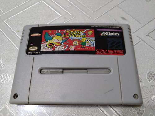 Cartucho Krusty's Super Fun House Original Super Nintendo