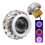 Lupa Led Faro Ojo De Angel Y Demonio Motos Auto Tipo Turbina