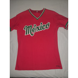 Jersey Béisbol México 80's De Época Rojo 