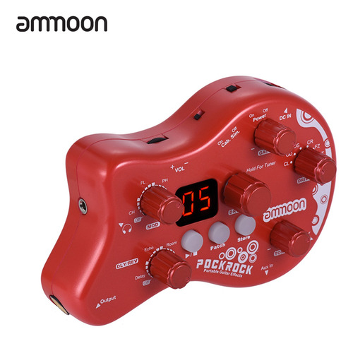 Procesador Multiefectos Ammoon Pockrock Para Guitarra