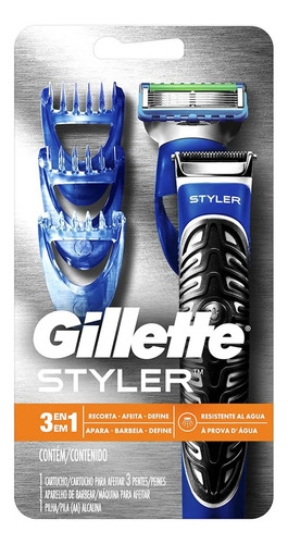 Máquina De Afeitar Gillette Styler 3en1 Afeitadora