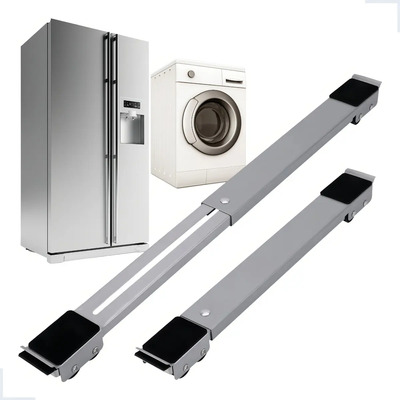 Suporte Base Rodinhas Ajustável P/ Geladeira Fogão Máquina Marca Boas