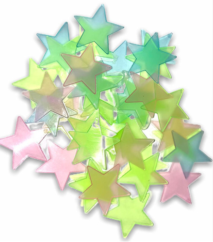 100 Estrellas Fluorescentes Brillan Oscuridad- Deco Niños