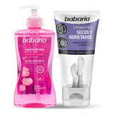 Jabon Intimo Babaria Rosa Mosqueta + Crema Para Pies Secos 