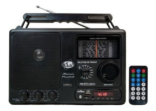 Radio Motobrás 12 Faixas, Com Usb Bluetooh Alcance Mundial.