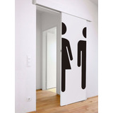 Vinilo Decorativo Hombre Y Mujer Puerta Completa