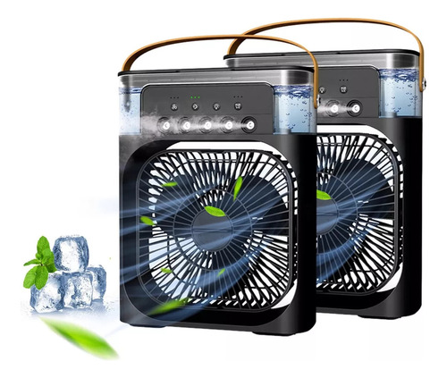 Enfriador/humidifcador Aire Portátil Air Cooler Fan Con Led