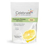 Celebrate Calcio Soft Chew Crema Limon 90 Comp Masticables. Sabor Crema Limón