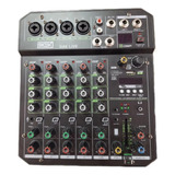 Mesa De Som Mixer Boxx Ga6 Live 6 Canais Bluetooth Aux 110v/220v