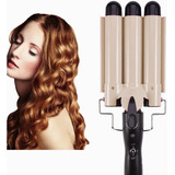 Waflera Triple Rizadora De Cabello Ondas Playeras Aguas