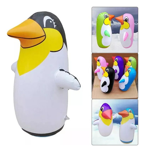 Pingüino Porfiado Inflable Verano Juguete