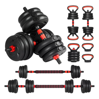 Kit De Mancuerna,pesas Barra Y Rusa Ajustables Completo 15kg | Envío gratis