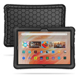 Funda Silicona Fintie P/ Tablet Amazon Fire Hd 10 13th Negro