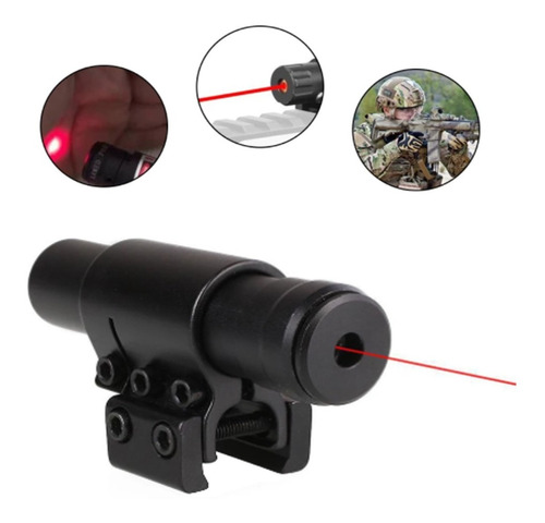 Mira Laser Optico P/ Trilho 11 E 20mm Red Dot Carabina Caça