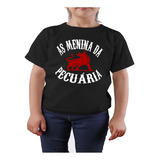 Camiseta Camisa Infantil Menina Da Pecuária Agro Boi Promoçã