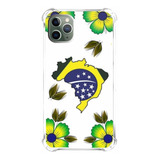 Case Capa Capinha Celular Compatível Bandeira Brasil Mapa