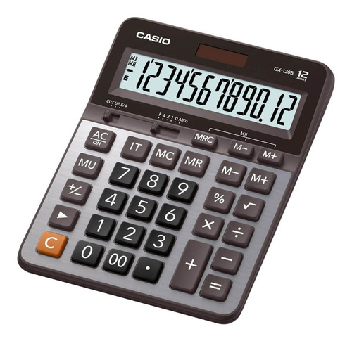 Calculadora Escritorio Casio Gx-120b 12 Digitos Cuadrada