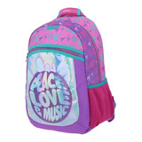 Mochila Grande Chenson Snoopy Morada Gruvi Color Violeta