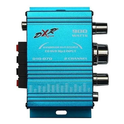 Amplificador DXR 2 Canales 40W Clase AB Azul para Carro\u002FCamioneta | Envío gratis