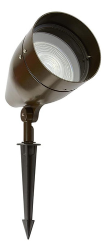 Reflector Led 90w Exterior Estaca H-790/cf Carcasa Café Luz Blanco Neutro