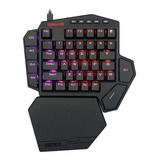 Teclado Gamer Mecánico Redragon Para Una Mano Diti K585rgb