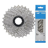 Pacha 9 Velocidades Gw 11-28 Con Cadena Shimano Hg53 Bicicleta Ruta Mtb