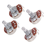 Potenciómetro De Guitarra Pot A500k B500k 4-pack Set 24mm