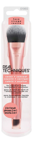 Pincel De Ponta Dupla Real Techniques Cover & Conceal Pink