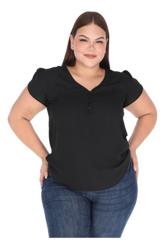 Blusa Talla Extra Mujer Curvy Plus Dn1322