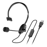 Auricular Genius Single Ear Usb Headset Hs-100u C/ Microfono