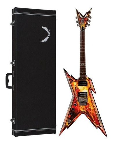 Dean Dimebag Razorback Explosion 2010 Case Zurda Guitarra