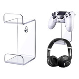 Kit 3 Suporte Controle Ps5 Fone Headset Gamer Mesa Parede